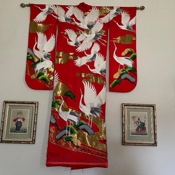 VINTAGE JAPANESE WEDDING KIMONO (1970's) - Picture 1 of 1